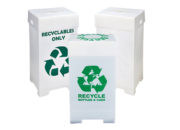 Plastic waste clearance bin